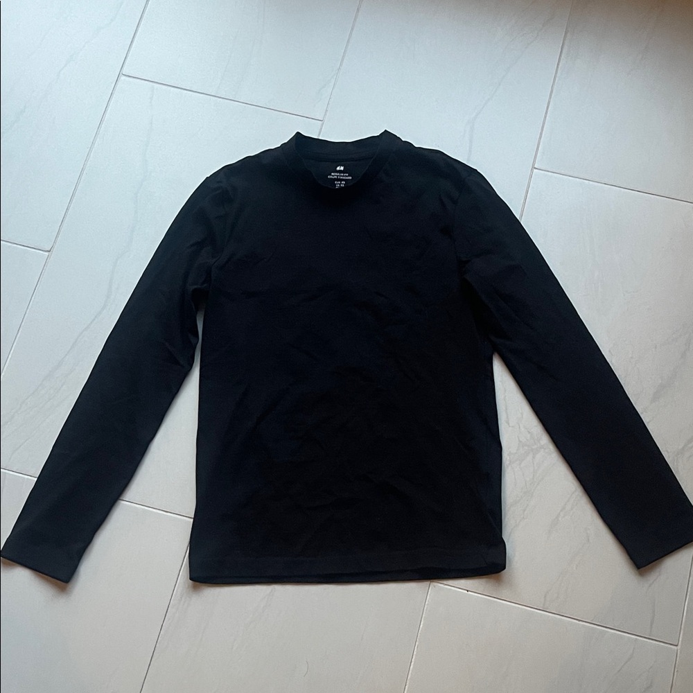 Men's Black Long Sleeve Shirt